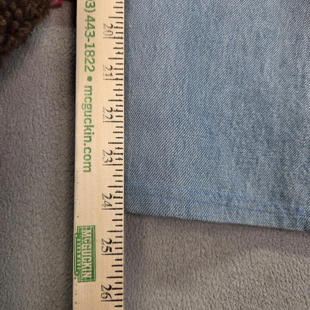 Vintage‎ Levis 501 Jeans Mens Light Blue Made USA Altered Stains 90s Fits 33x24
